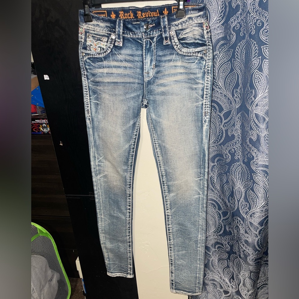 Rock Revival Jeans Women's Size 26 Rosewood M5212 Mid Rise Skinny NWOT
